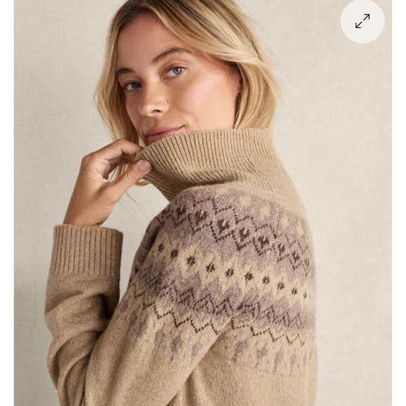 Talbots Haven Well Within Organic Cotton Blend Fairisle Sweater Retail $148 XS - Picture 8 of 16
